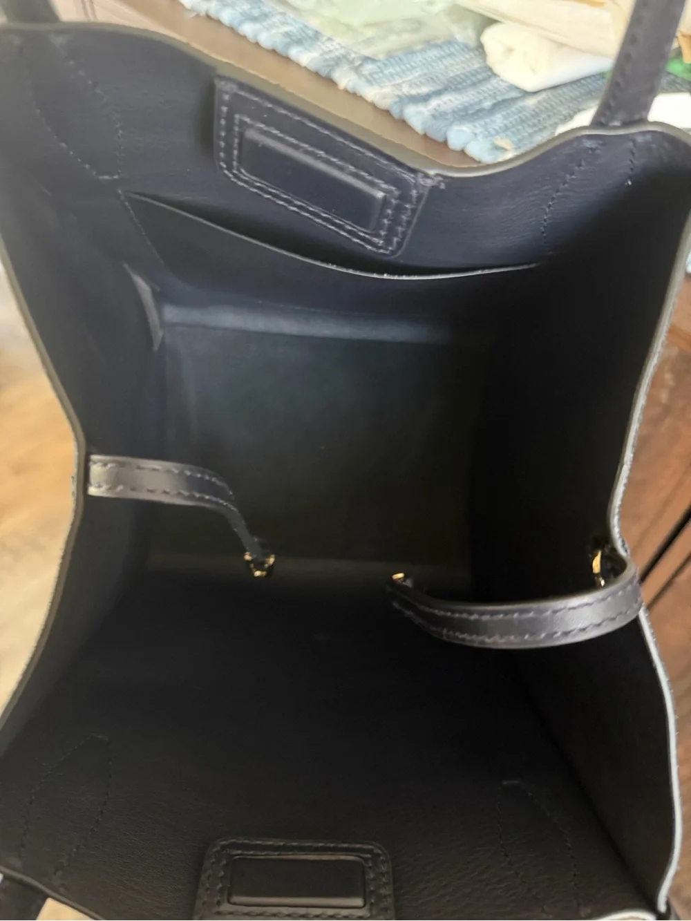Madewell Lexington Small Tote Suede Juniper Berry Navy NWT $168 NZ759